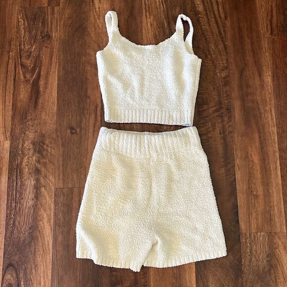 Skims Cozy Knit Off White Tank Top size S/M - Picture 5 of 5